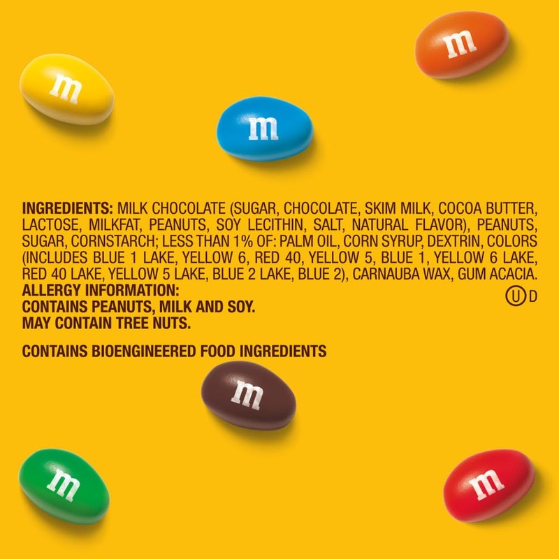 M&M'S Peanut Chocolate Candy Movie Theater Box 3.1-Ounce Box