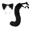 URFUN Adult Plush Tail and Ears Set Faux Fur Cat