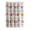 Menyre Cortina Para Baño Poliéster Alegria 1.80 X 1.80 Búhos