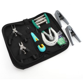 Professional Badminton Racket Threading Tool, Complete DIY Repair Kit with Clips, Pliers, Awl and String - Sturdy Material for Badminton, Tennis