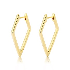 Hoop Earrings 925 Silver 925 Silver for Women Girls Hypoallergenic Silver Earrings Fashion Huggie Hoop Earrings Silver/Gold, small, Gold-plated, No Gemstone