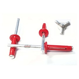 Red Exploding Pop Rivets 3/16" Tri-Fold Small Aluminum Head Steel Mandrel .040 - .354 Grip Range Fastener