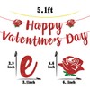 Red Glitter Happy Valentine's Day Banner, Be My Valentine/Be Mine,