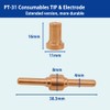 PT31 Plasma Cutter Consumables 80PCS Plasma Cutting Equipment Accessories Suit