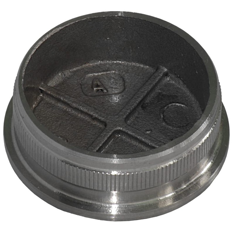TIBU End Cap Stainless Steel V2A for Pipe Diameter 48.3