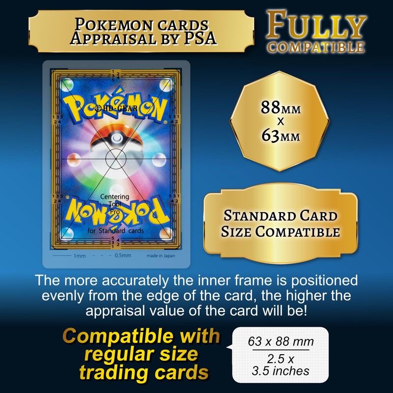HD-GEAR Centering Tool Pro Card Grading Kit PSA Trading Cards