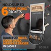 JOOLA Game Room Organizer with Ping Pong Paddle Holder, Table