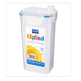 BS 2 x 1.3L Airtight Fridge Water Juice Squash Milk Drinks Container Jug