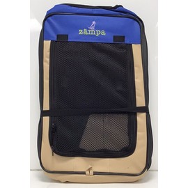 Zampa Pet Playpen Foldable Portable Dog/Cat/Puppy Kennel Small (36x 36x 24) Blue