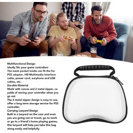 Estuche de Transporte Universal para Controlador, Bolsa de Almacenamiento de Viaje con Soporte de Almacenamiento de Accesorios, Compatible con Pro