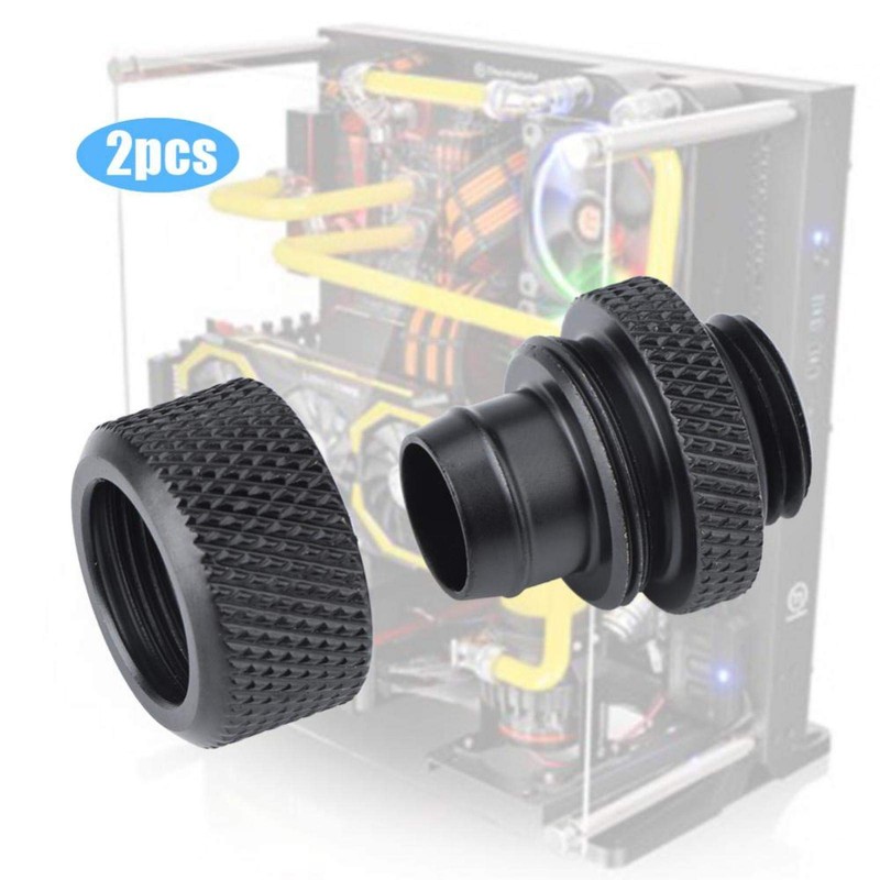 Fishlor Pipe Fitting, 2 Pieces G1/4 Thread, Flexible Pipe Connector,