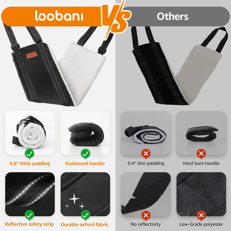 LOOBANI Portable Dog Sling for Back Legs, Hip Support Harness