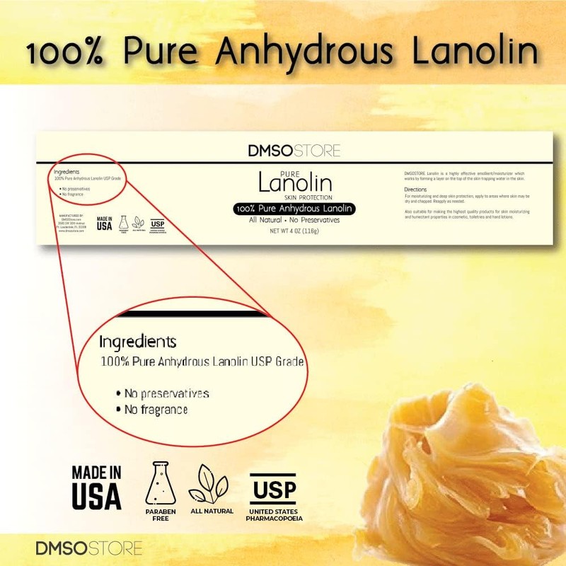 LANOLIN 1 lb. USP Grade Anhydrous 100% Pure Skin Moisturizer
