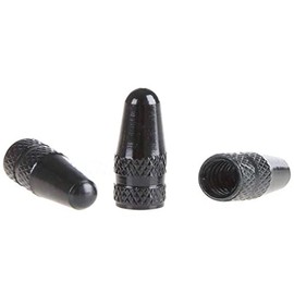 Pack of 5 Bicycle Valve Caps Aluminium Presta Rims Tyre Valve Caps Dust Protection Valve Caps (Black)