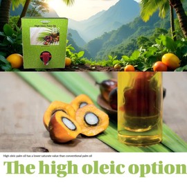 Premium High Oleic Palm Oil | | RSPO Certified |Non GMO |Expeller Pressed | For high heat cooking -24.5 fl. oz.