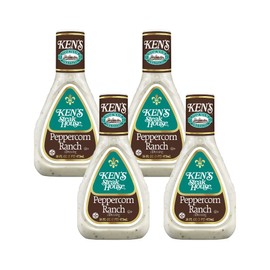 Ken's Steak House Peppercorn Ranch Dressing (Peppercorn Ranch, 16 Fl Oz, Pack of 4)
