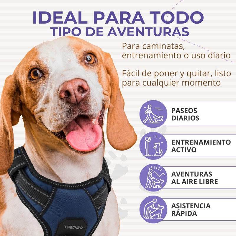 No Pull Harness for Medium Large Dogs, No Escape Harness