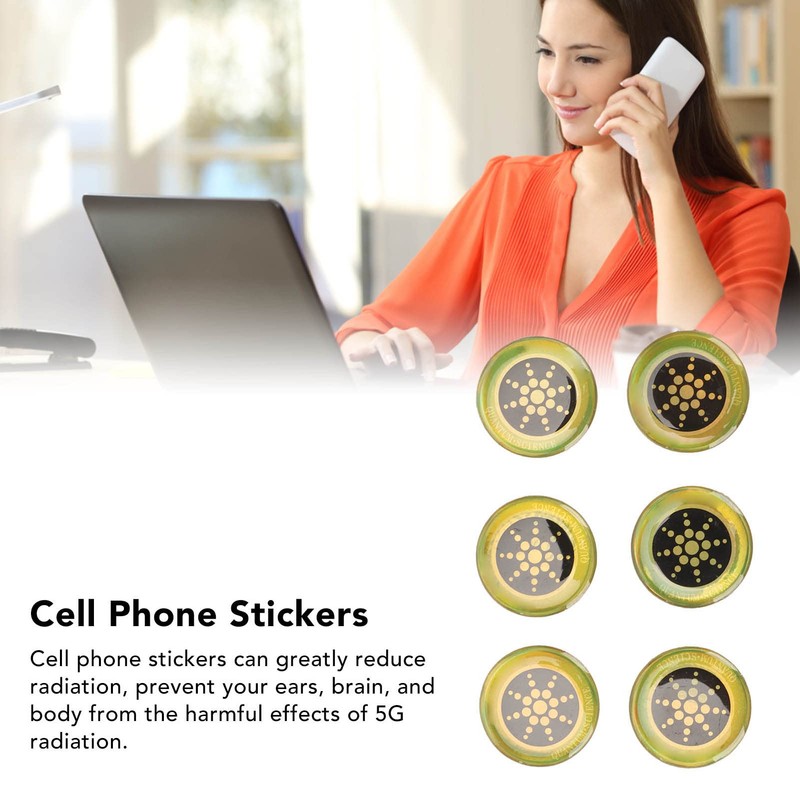 Cell Phone Protective Stickers, EMF Radiation Protection Stickers, Negative Ion