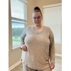 TIYOMI Ladies Plus Size Khaki 4X Sweater Outfits Long Sleeve
