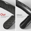 Car Steering Wheel Cover, 3 Piece Bright Carbon Fiber Steering