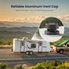 Aluminum RV Roof Vent Cover- Metal Replacement for Plastic Sewer