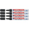 Edding 4095 Chalk Markers 2-3 mm Black Pack of 4