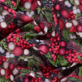 Mook Fabrics New Christmas Fabric [45 in. Wide] – Lightweight, 100% Cotton Material for Quilting, Home Decor Accents | Arts, Crafts & Sewing, Evergreen Cut by The Yard