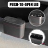 YGDMD Car Trash Can with Lid,Press-Top Car Trash Bin with