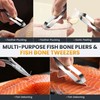 Fish Bone Plier/Tweezers - Fish Bone Remover Stainless Steel Deboning
