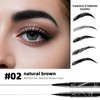 Eyebrow Pencil Waterproof Eyebrow Pencil 2-in-1 Dual-Ended Eyebrow Pencil (Black)