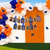 Cheereveal Congrats Grad Photo Banner Orange Blue, Graduation Photo Prop