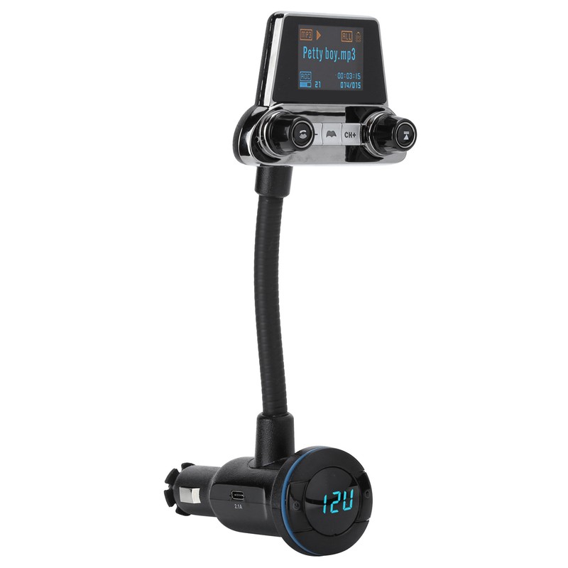 BT14 Bluetooth 5.0 FM Transmitter QC3.0 USB Charger OneKey Handsfree