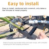 Universal Heavy-Duty Steel Bicycle Trailer Hitch Coupler - Quick-Release Connector
