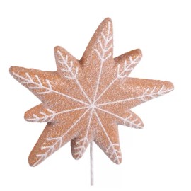 Unbranded Sugar Cookie Xmas Pick STEM SPRAY WREATH ARRANGEMENT TREE DECOR Gingerbread