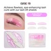 CURACORO Protectores para Lifting de Pestañas, 4 Unidades, Almohadillas Autoadhesivas