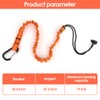 5PCS Retractable Tool Lanyards Reflective Safety Tool Leash with Aluminum