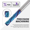 ZahyoX 3/8" Compression Spiral CNC Router Bit, NACO Coated Solid