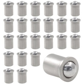 LifCratms 24Pcs Spring Plunger,Stainless Steel Ball Plunger, Ball Catch Latch Catcher for Door Cabinet Closet Drawer Ball Plunger(3x4mm)