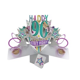 Second Nature 90th Birthday Pop Up Greeting Card - POP166