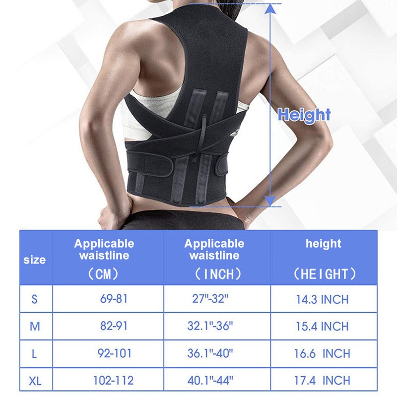 Posture Corrector for Men Women Back Brace Adjustable Posture Support