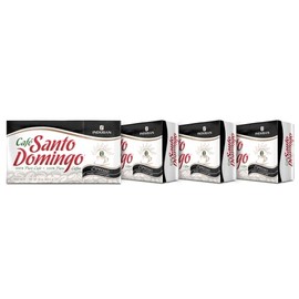 Santo Domingo Coffee Espresso, 10 oz Vacuum Bag, Ground Coffee 4 pack - Product from the Dominican Republic