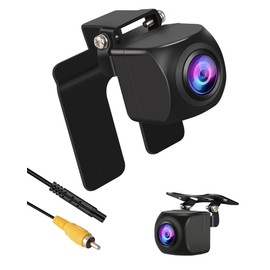 【Multi-compatibility Improvement】Rear Camera Rear View Camera CVBS NTSC/PAL Compatible 2 Megapixels 12V-24V Universal 160° Ultra-wide Angle Night Vision Function No Hole Required Rear Camera/Front