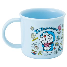 Skater Sanrio KE4AAG Antibacterial Cup, Dishwasher Safe, Ag+ Doraemon, Plush, Made in Japan - A