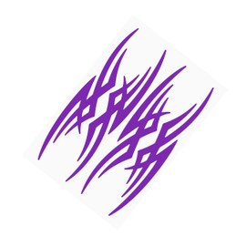 Set of 4 Magenta Tribal Vinyl Decals, Tribal Motorcycle Helmet Sticker Kit, Tribal adult Bicycle Frame Transfers / #877-Magenta