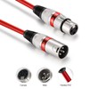 EBXYA XLR Cables 10ft - Premium Balanced 3-Pin XLR Male
