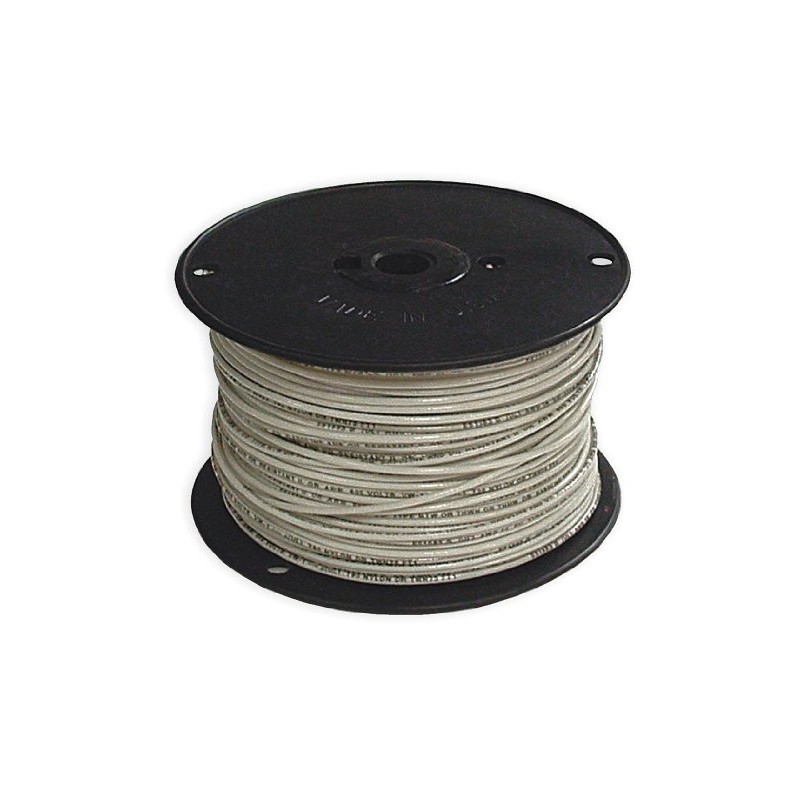 Building Wire, Thhn, 14 Awg, White, 500Ft