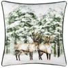 Furn. Classic Reindeer Velvet Piped Cushion Cover