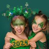 Campsis LED St Patrick's Day Headband Green Glowing Shamrock Hair