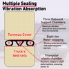 Tonneau Cover Seal Adhesive Tailgate Seal, Truck Topper Seal Rubber