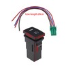 OTOTEC 2PCS Car Front Fog Light Switch Wiring 4-pin LED